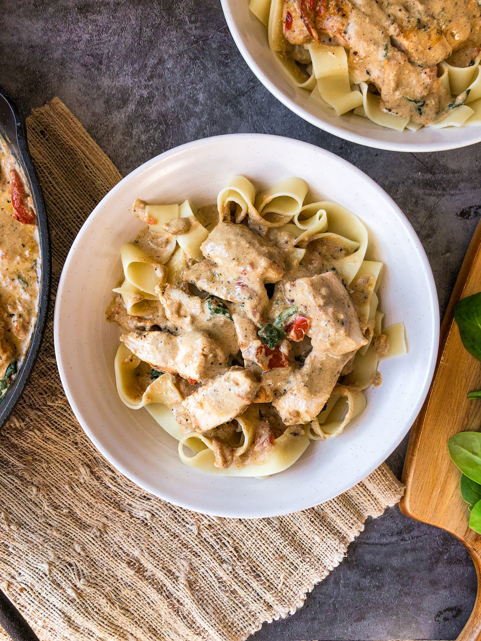 Tuscan Chicken Pasta Bowls » HomeCooked Living