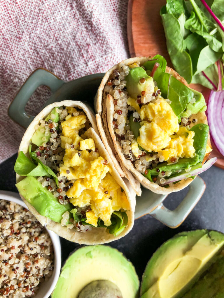 Easy Quinoa Breakfast Wraps