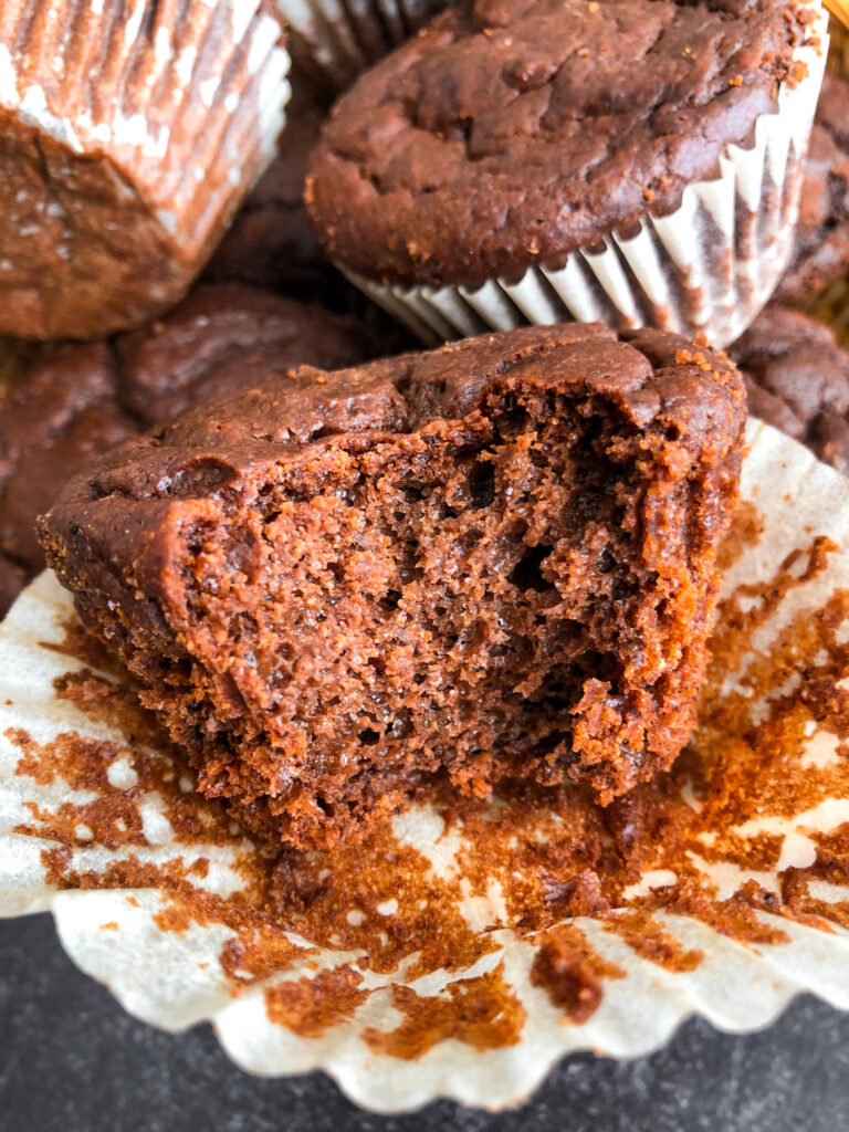 These Chocolate Almond Butter Muffins