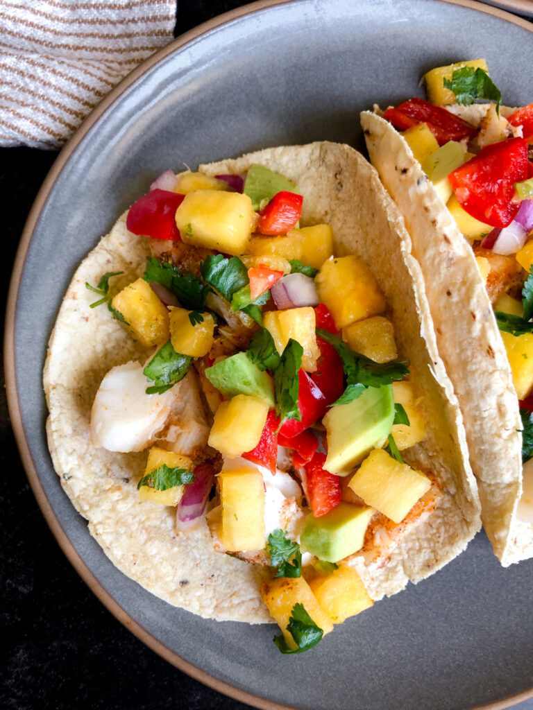 Fish Tacos with Pineapple Salsa