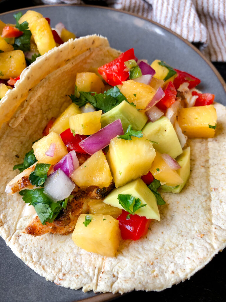 Fish Tacos with Pineapple Salsa