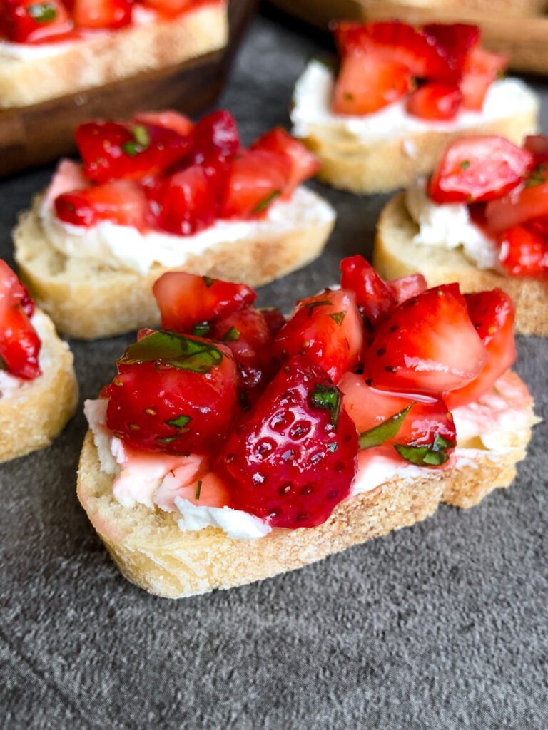 Strawberry Basil Bruschetta