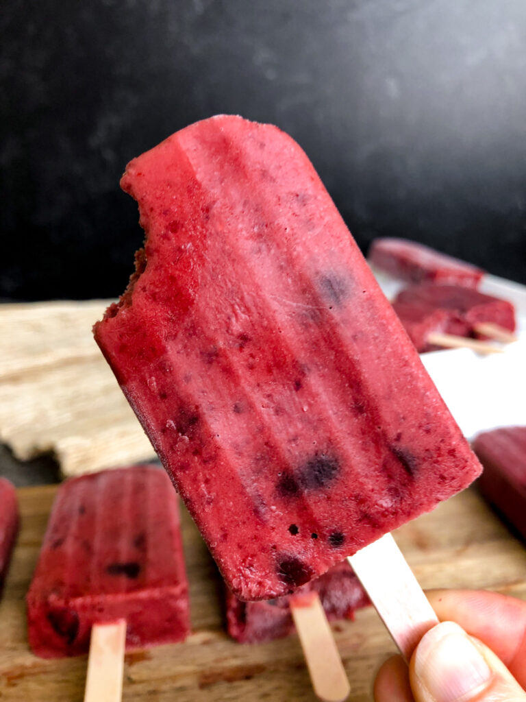Cherry Lime Popsicles