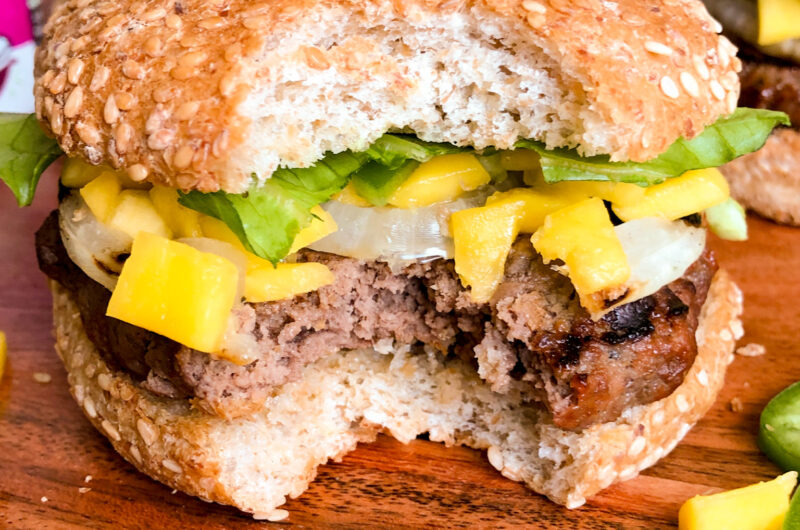 Mango Jalapeno BBQ Burgers