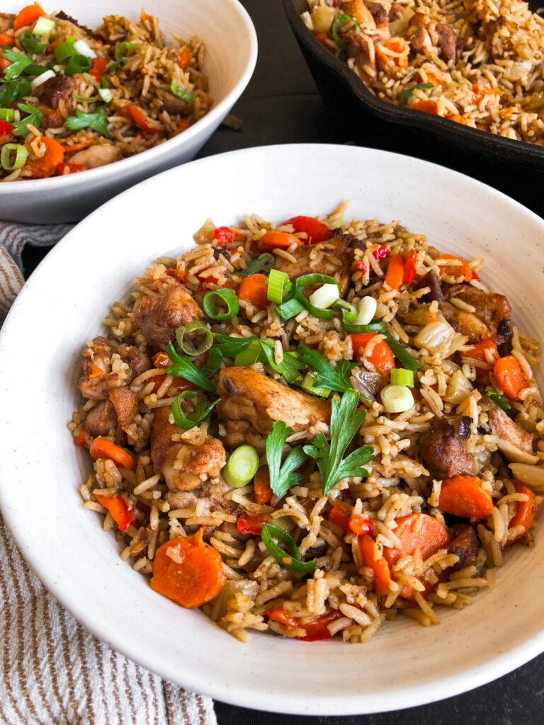Moroccan Coconut Chicken Stir Fry (one pan!)