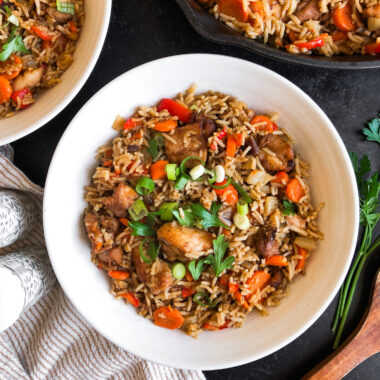 Moroccan Coconut Chicken Stir Fry (one pan!)