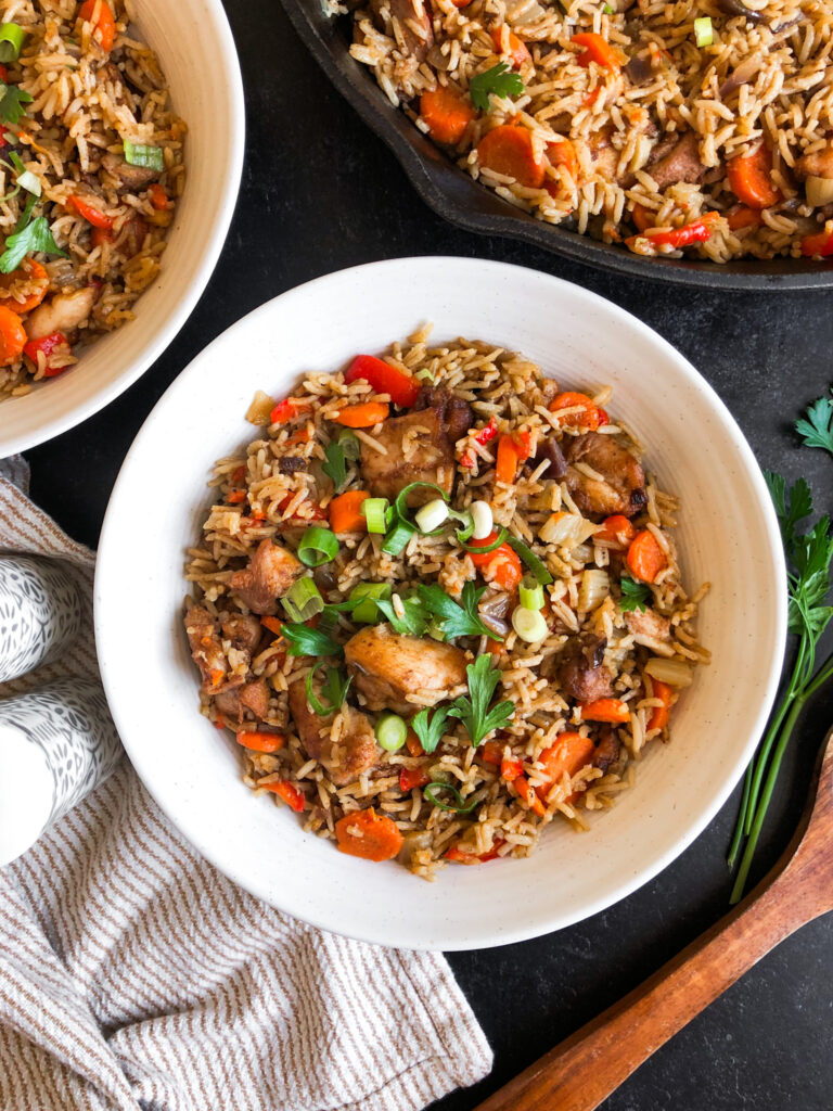 Moroccan Coconut Chicken Stir Fry (one pan!)