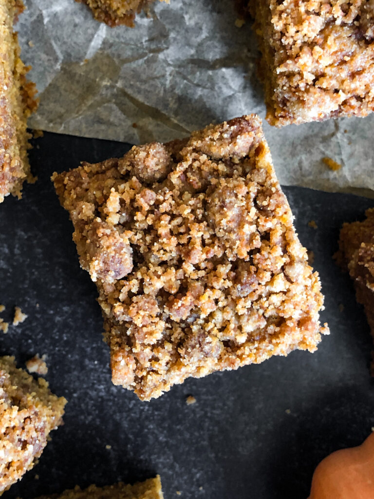 Pumpkin Crumb Cake (no refined sugar)