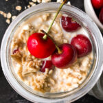 Sweet almond cherry overnight oats