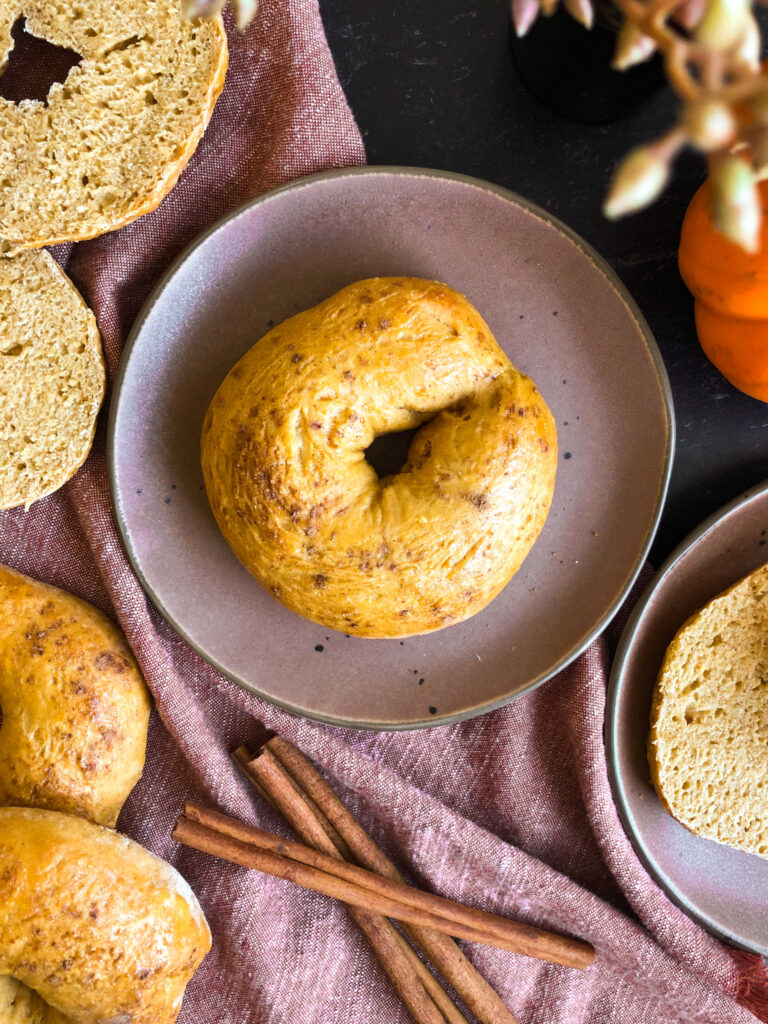 Pumpkin Portein Bagels