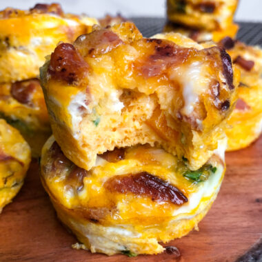 Sharp Cheddar Bacon Egg Bites