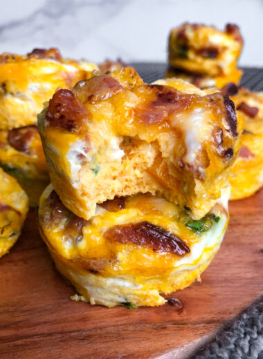 Sharp Cheddar Bacon Egg Bites