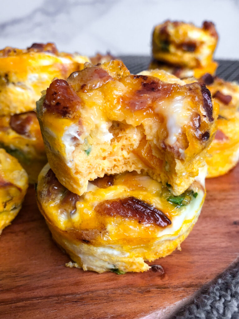 Sharp Cheddar Bacon Egg Bites