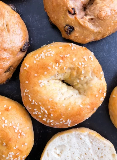 Sesame Onion Bagels (High-Protein)