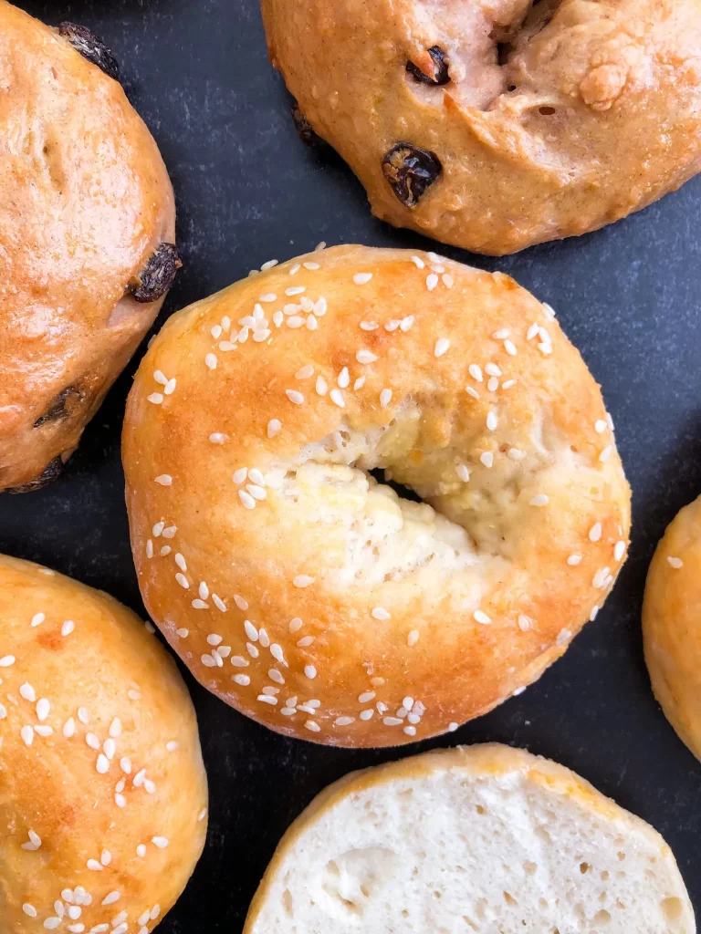 Sesame Onion Bagels (High-Protein)