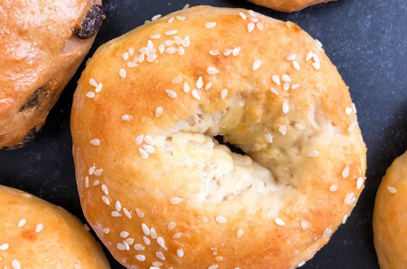 Sesame Onion Bagels (High-Protein)