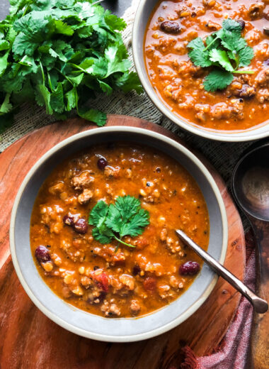 Red Lentil & Beef Chili