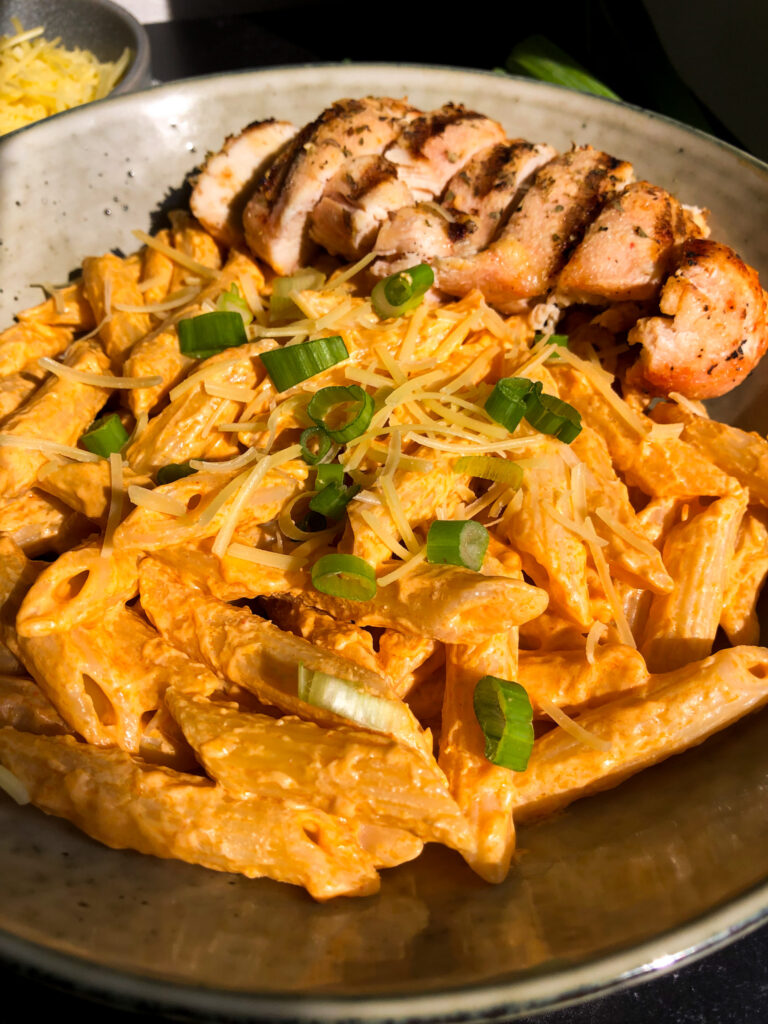 Creamy Buffalo Chicken Pasta
