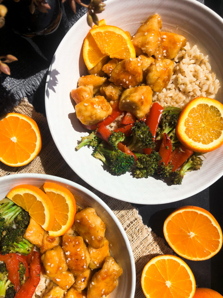 Healthy Orange Chicken (with honey)
