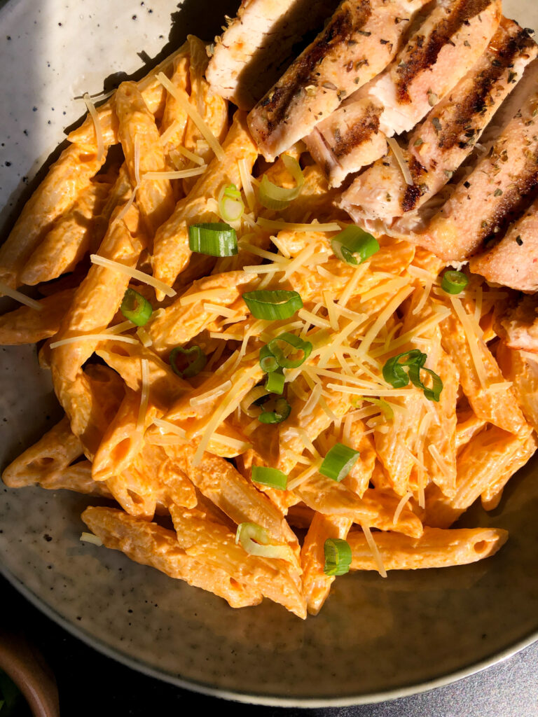 Creamy Buffalo Chicken Pasta