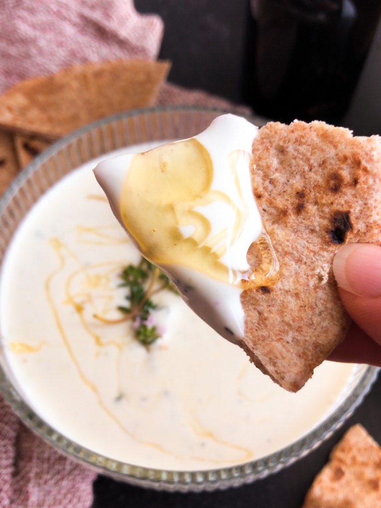 Whipped Goat Cheese with Honey & Thyme