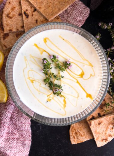 Whipped Goat Cheese with Honey & Thyme
