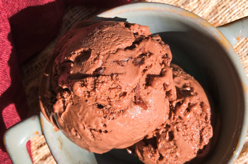 Chocolate Cherry Almond Ice Cream