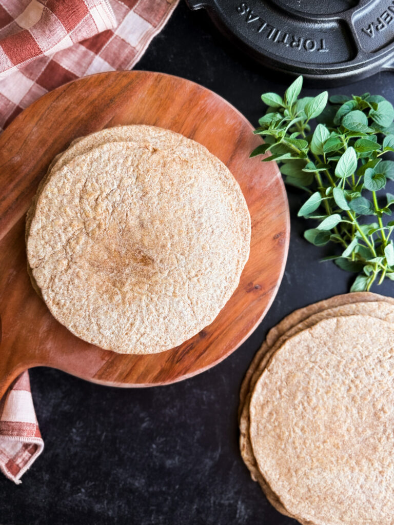 Homemade Heritage Wheat Flour Tortillas