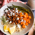 Ground Turkey Nourish Bowl with Crispy Chickpeas