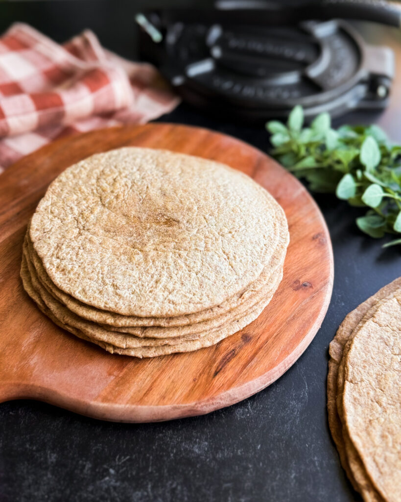 Homemade Heritage Wheat Flour Tortillas