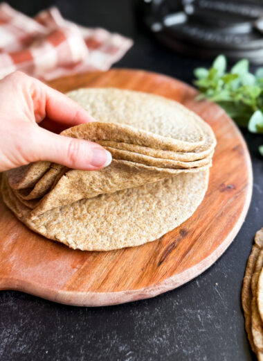 Homemade Heritage Wheat Flour Tortillas