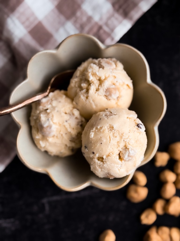 Chocolate Chip Cookie Dough Ice Cream (naturally sweetened)