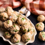Simple Spinach and Feta Turkey Meatballs