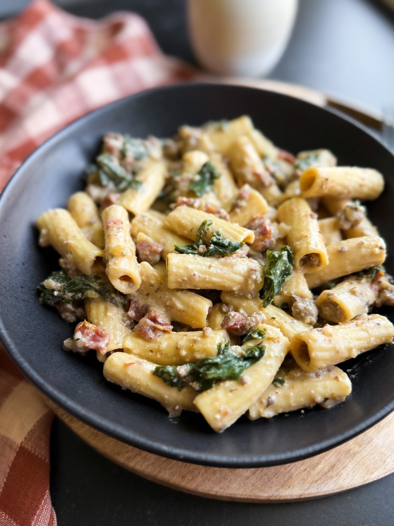 One-Pot Tuscan Pasta with Beef and Ricotta