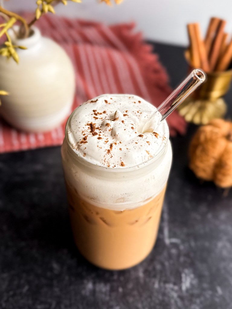 Healthy Iced Pumpkin Spice Latte