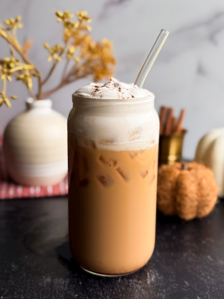 Healthy Iced Pumpkin Spice Latte