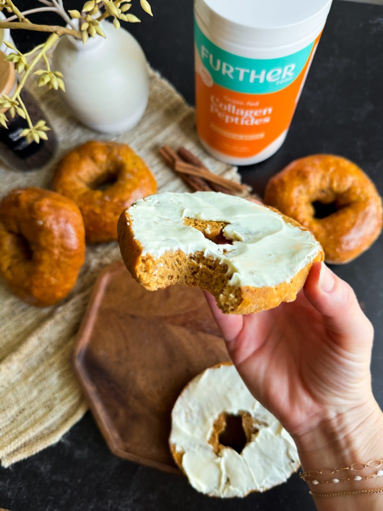 Pumpkin Spice Protein Bagels