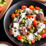 Minted Lamb Meatball Bowls
