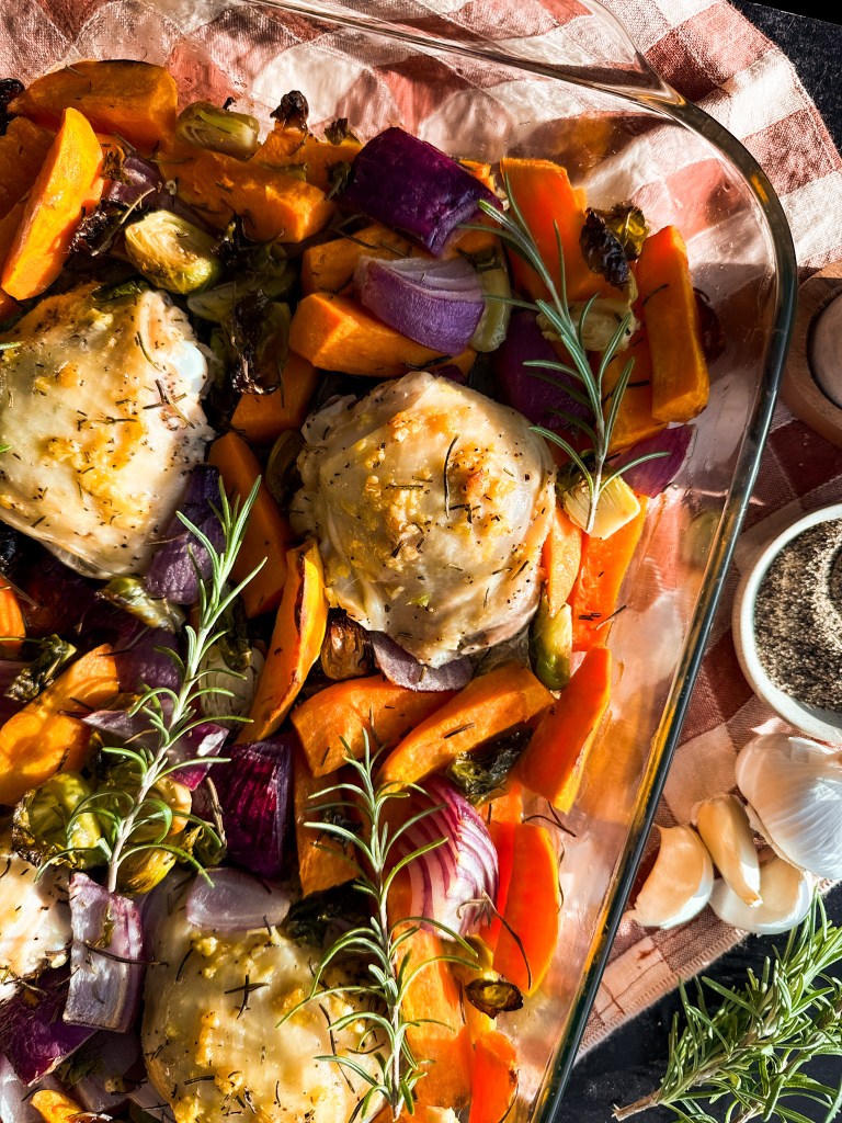 Autumn Harvest Chicken and Veggies (Easy Roasted Dinner Recipe)