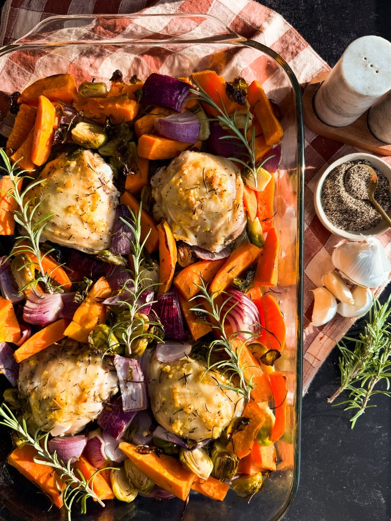 Autumn Harvest Chicken and Veggies (Easy Roasted Dinner Recipe)