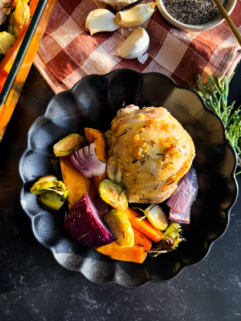 Autumn Harvest Chicken and Veggies (Easy Roasted Dinner Recipe)