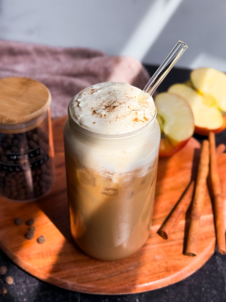 Iced Apple Cider Latte (Better than Starbucks!)