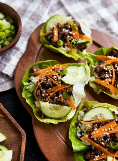 Korean Beef Lettuce Wraps