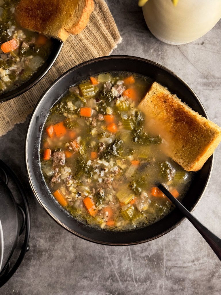 Ancestral Beef and Wild Rice Soup