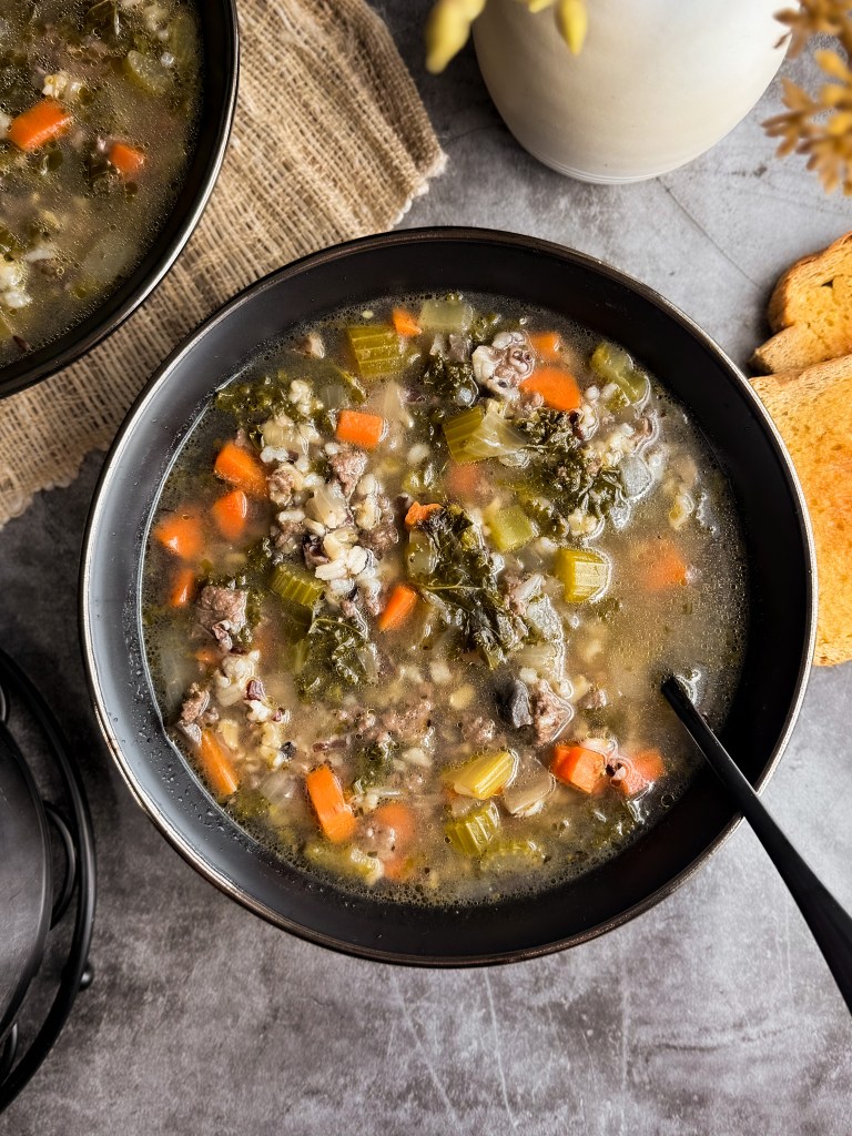 Ancestral Beef and Wild Rice Soup