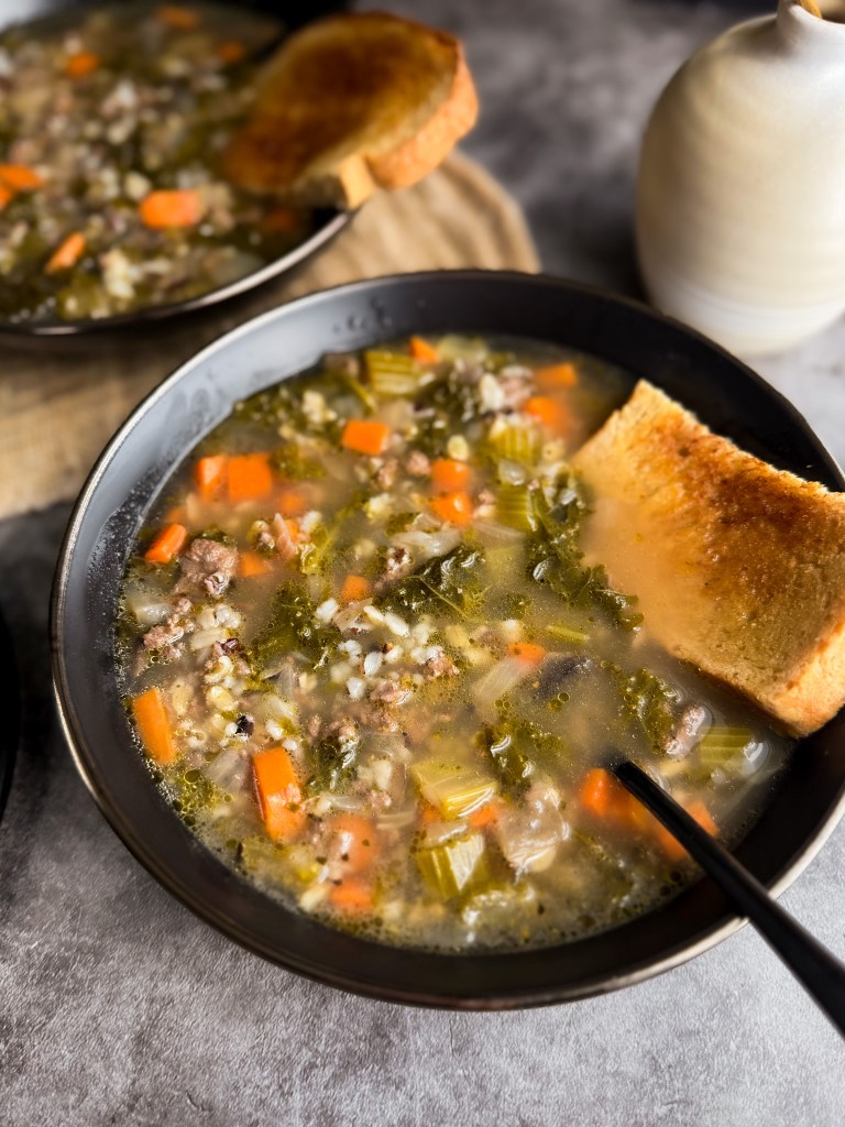 Ancestral Beef and Wild Rice Soup