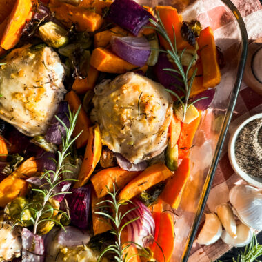 Autumn Harvest Chicken and Veggies (Easy Roasted Dinner Recipe)