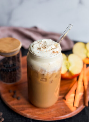Iced Apple Cider Latte (Better than Starbucks!)