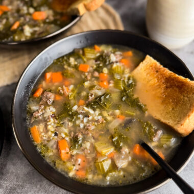 Ancestral Beef and Wild Rice Soup