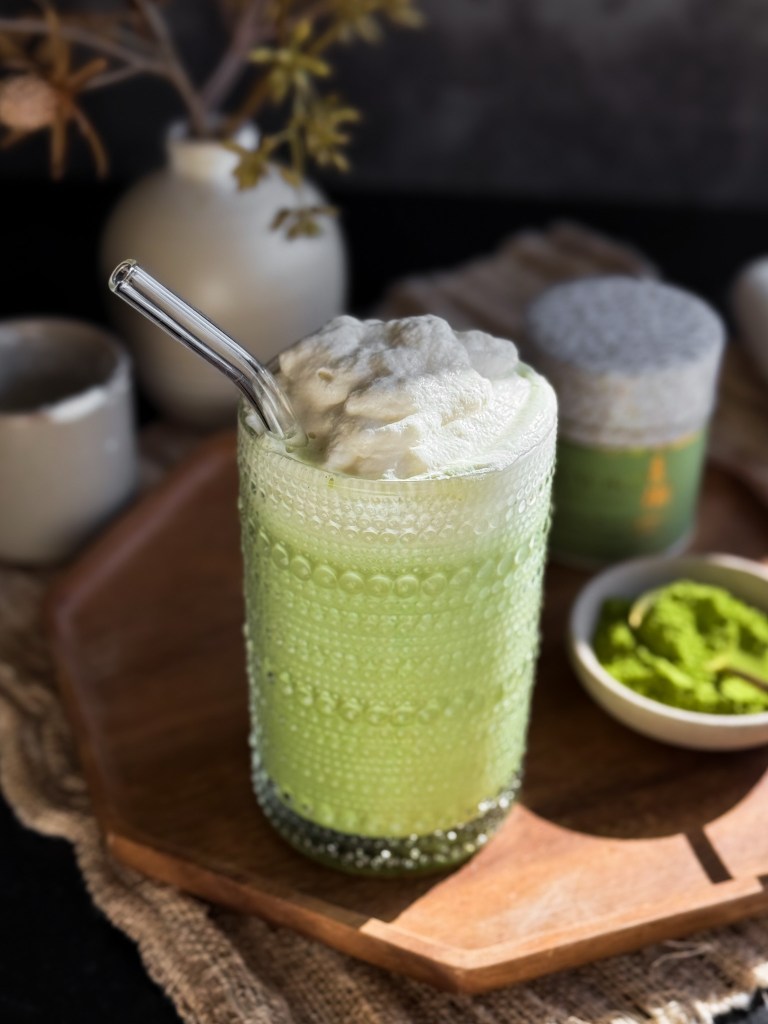 Salted Maple Matcha with Cold Foam